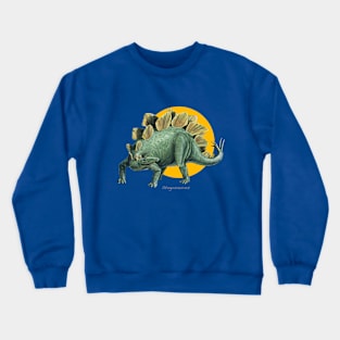 Stegosaurus Cut Out (with Orange Disc) Crewneck Sweatshirt